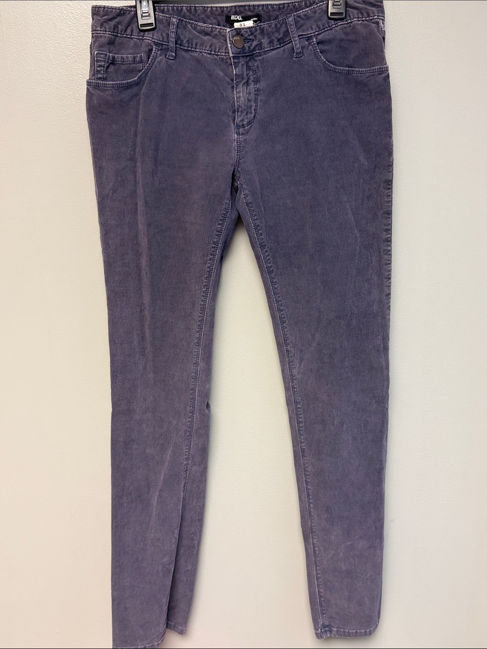 BDG Urban Outfitters Purple Corduroy Skinny Pants Women’s Size 31 33” Inseam